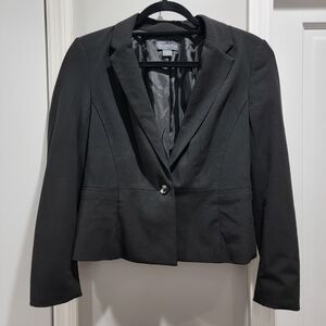 Covington Petite Essentials Black Single Button Blazer